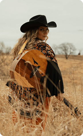 Artist with guitar