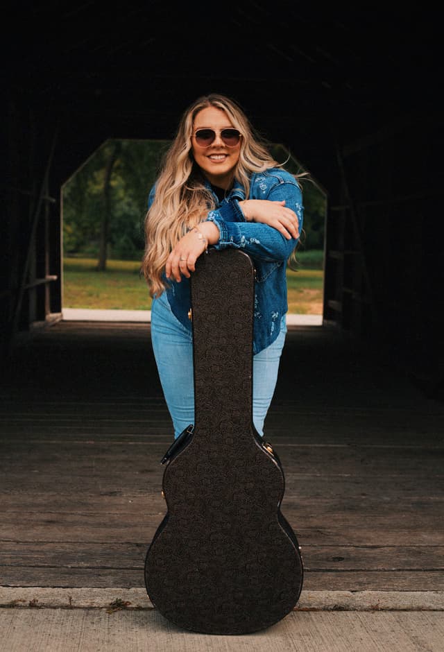 Artist with guitar